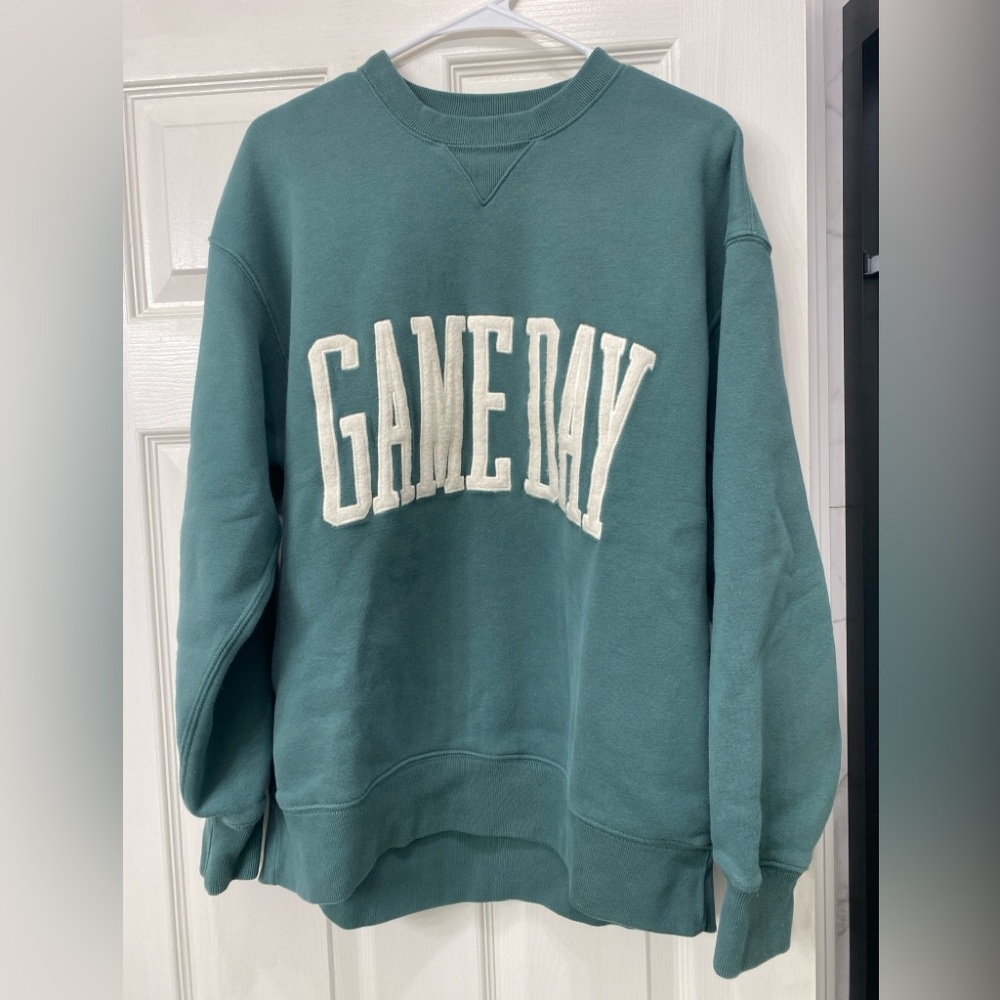 Abercrombie & Fitch green “Game Day”Sweatshirt ( M)